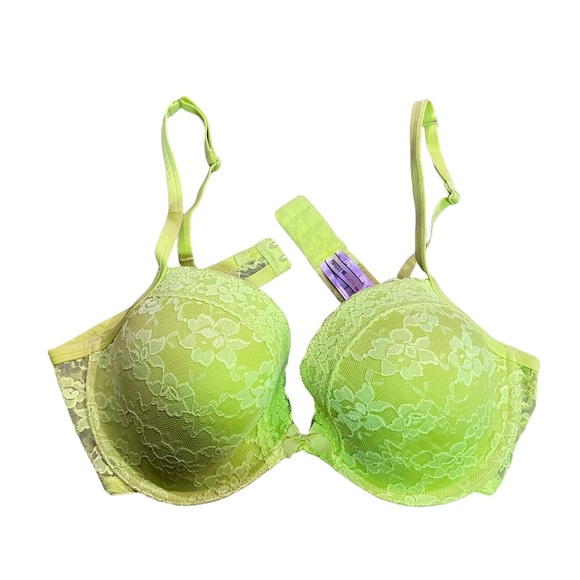 LA SENZA Perfectly By Me, Neon Green/Yellow Underwire Removable Padded Bra 36C - Picture 10 of 11